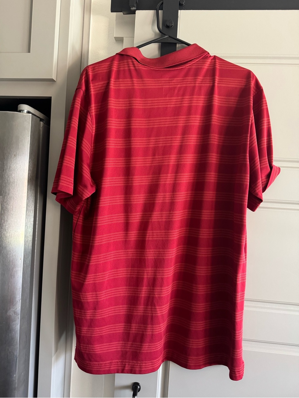 Nike Red Men's Short-Sleeve Polo with Razorback Emblem - Picture 4 of 5